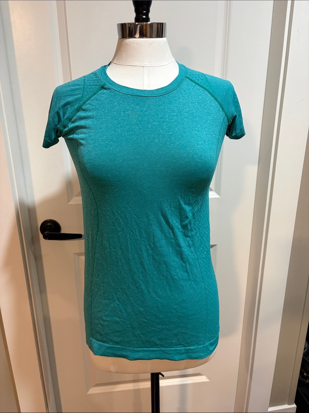 Zella Teal Short-Sleeve Athletic Tee